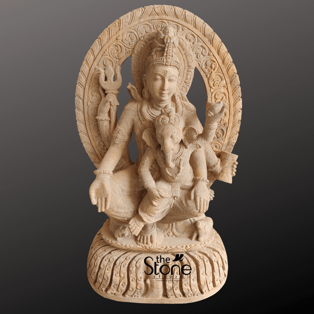 shiv parvati ganesh murti Archives - The Stone Studio