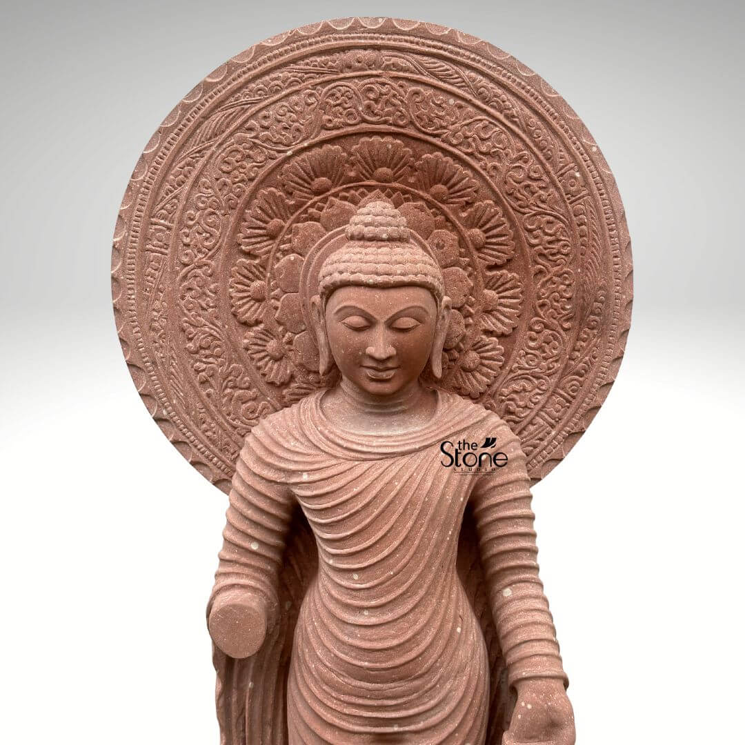 Antique Buddha Statue 3ft: Buy Best Idol - The Stone Studio