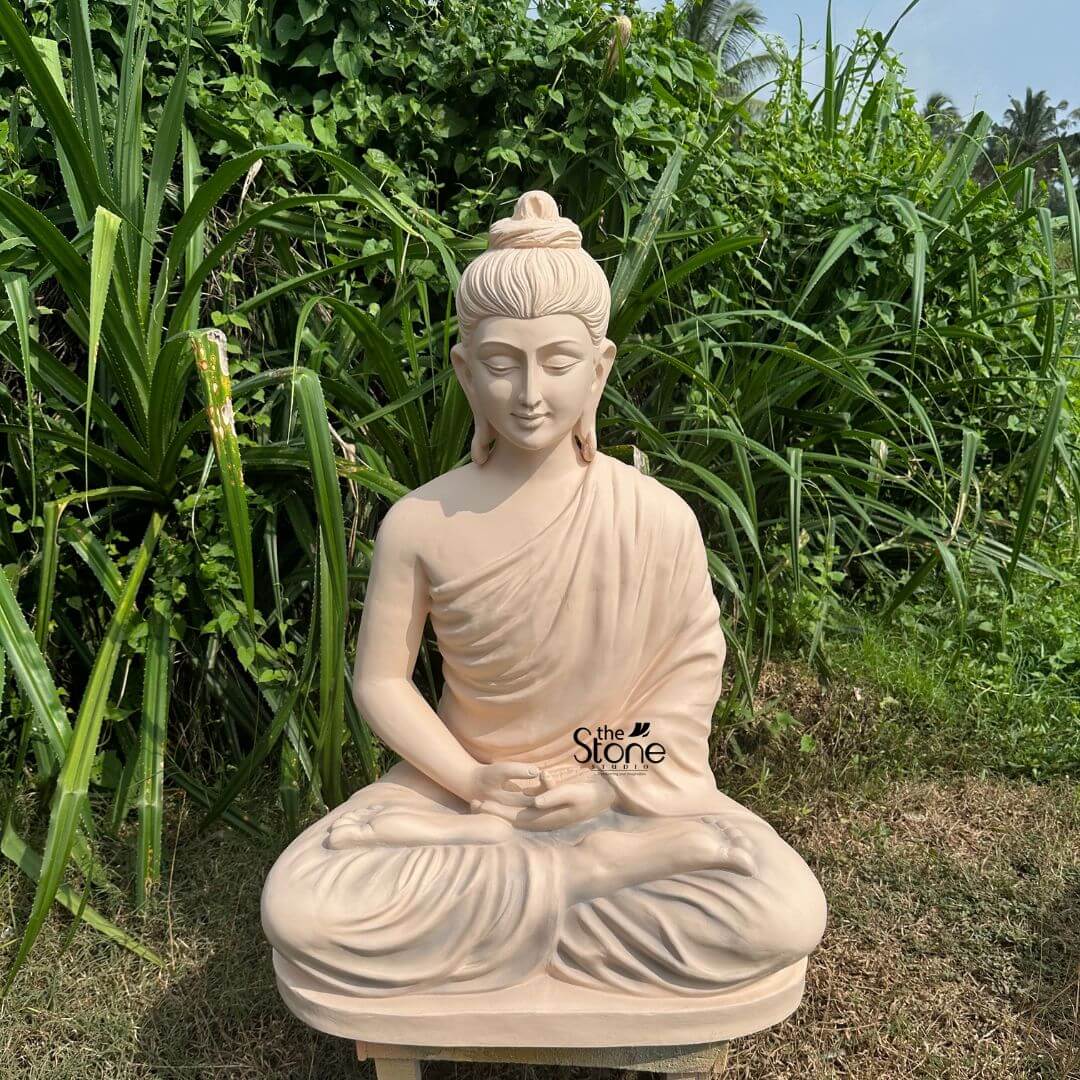 Gautam Buddha Fiber Statue 3ft: Buy Best Idol - The Stone Studio